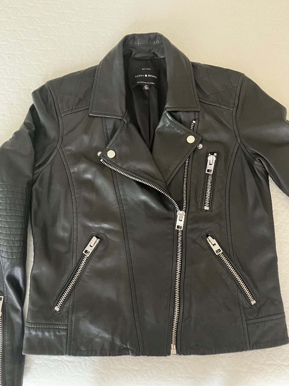 Moto leather jacket Lucky Brand S/P